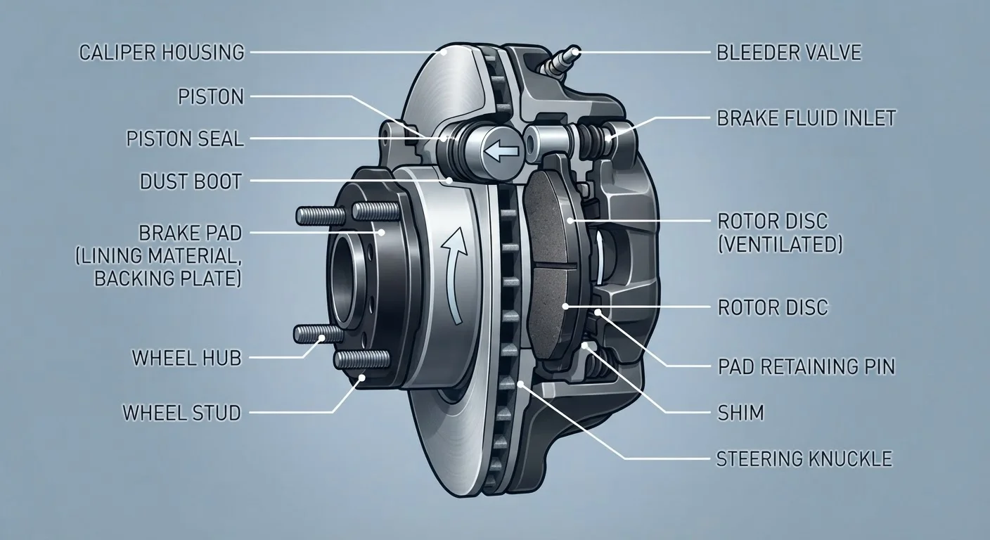 Brake Pads, Rotors, and Calipers: How Your Car's Braking System Actually Works