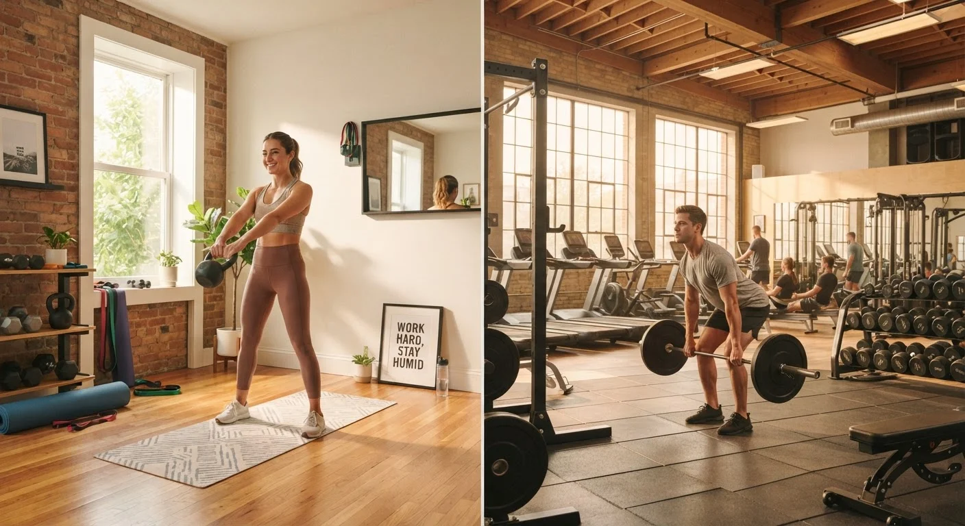Home Workouts vs. Gym Sessions: Weighing Up Both for a Beginner's Lifestyle