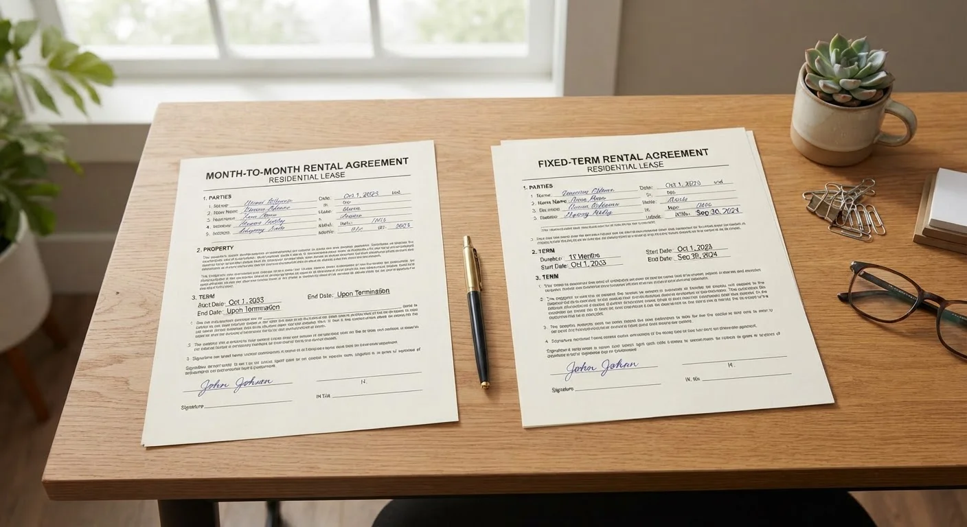 Month-to-Month vs. Fixed-Term Lease: Which Suits Your Situation?