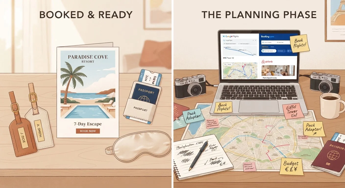 Package Holiday vs. Self-Planned Trip: What Each Actually Involves