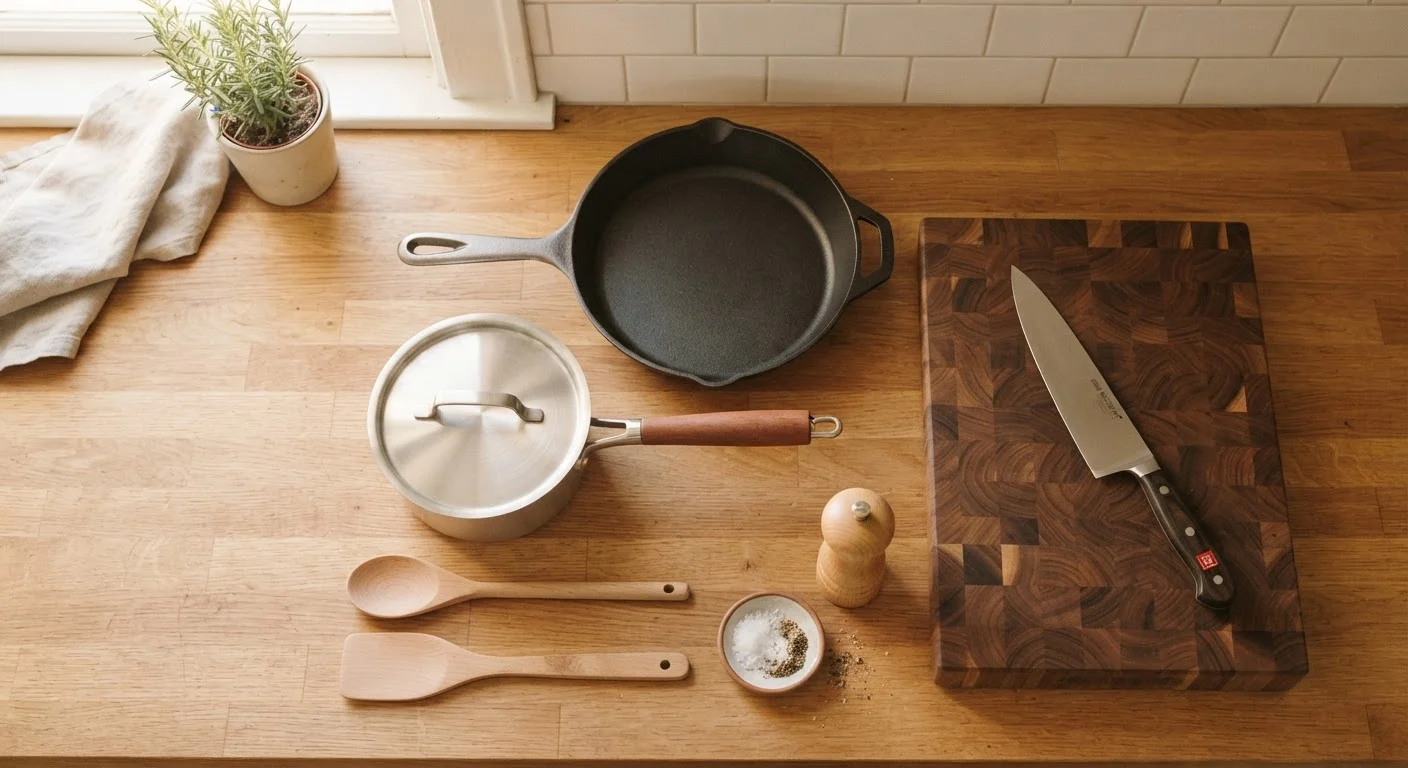Setting Up a Kitchen from Zero: Utensils, Cookware, and What Can Wait