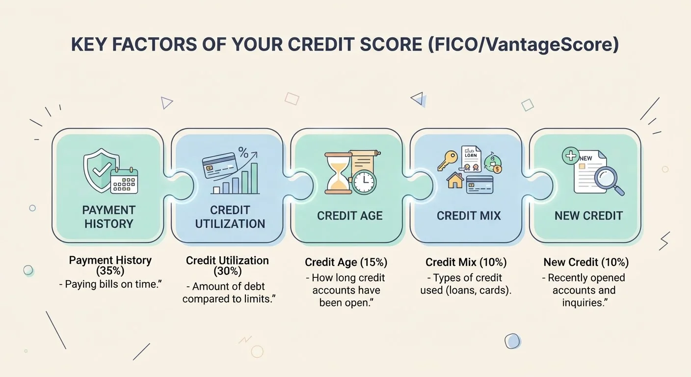The Five Factors That Shape Your Credit Score