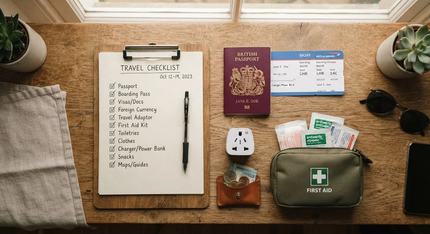 The Pre-Trip Checklist Every Traveller Should Run Through
